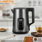 LAMPTAN กาต้มน้ำไฟฟ้า 1.7 ลิตร รุ่น KT2000-01 (2000W) | สแตนเลส 304 ปรับอุณหภูมิ 6 ระดับ มีหน้าจอ LED