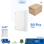 แผงไฟฟ้าพลาสติก แผงพลาสติก รุ่น A-BD 608 (6"x 8") สีขาว Abco/Leetech - Image 2